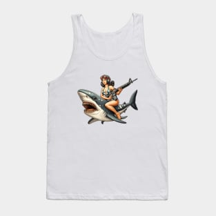 Tactical Girl and Shark Tank Top